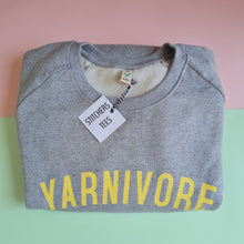 Load image into Gallery viewer, yarnivore sweatshirt grey yellow