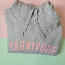 Load image into Gallery viewer, YARNIVORE Hoodie - 100% Organic Fairtrade Cotton - Pastel Font