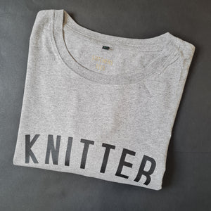 KNITTER T Shirt - Unisex - 100% Organic Fairtrade Cotton - Original