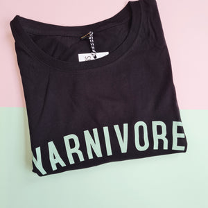 YARNIVORE T Shirt - womens - 100% Organic Fairtrade Cotton - Pastel Font