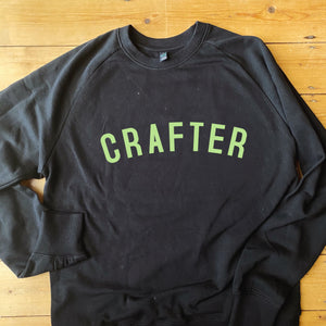CRAFTER Sweatshirt - 100% Organic Fairtrade Cotton - Pastel Fonts