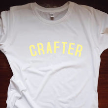 Load image into Gallery viewer, CRAFTER T Shirt - Unisex - 100% Organic Fairtrade Cotton - Pastel Font