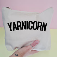Load image into Gallery viewer, YARNICORN Project Bag - Cotton Zip Up Bag - Original