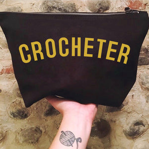 CROCHETER Project Bag - Cotton Zip Up Bag - Original