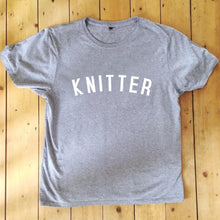 Load image into Gallery viewer, KNITTER T Shirt - Unisex - 100% Organic Fairtrade Cotton - Original