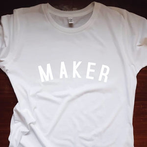 MAKER T Shirt - Unisex - 100% Organic Fairtrade Cotton - Original