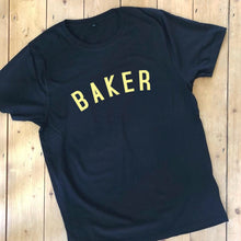 Load image into Gallery viewer, BAKER T Shirt - womens - 100% Organic Fairtrade Cotton - Pastel Font