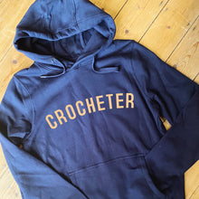 Load image into Gallery viewer, CROCHETER Hoodie - 100% Organic Fairtrade Cotton - Pastel Font