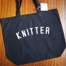 Load image into Gallery viewer, KNITTER Bag - Organic Cotton Tote Bag - Original