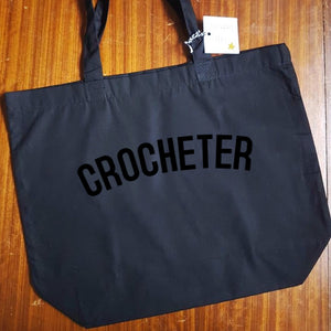 CROCHETER Bag - Organic Cotton Tote Bag - Original