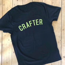 Load image into Gallery viewer, CRAFTER T Shirt - womens - 100% Organic Fairtrade Cotton - Pastel Font