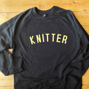KNITTER Sweatshirt - 100% Organic Fairtrade Cotton - Pastel Fonts
