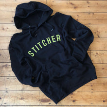 Load image into Gallery viewer, STITCHER Hoodie - 100% Organic Fairtrade Cotton - Pastel Font