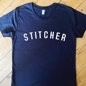 STITCHER T Shirt - Unisex - 100% Organic Fairtrade Cotton - Original
