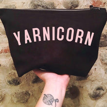 Load image into Gallery viewer, YARNICORN Project Bag - Cotton Zip Up Bag