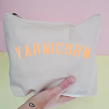 Load image into Gallery viewer, YARNICORN Project Bag - Cotton Zip Up Bag