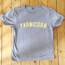 Load image into Gallery viewer, YARNICORN T Shirt - Unisex - 100% Organic Fairtrade Cotton - Pastel Font