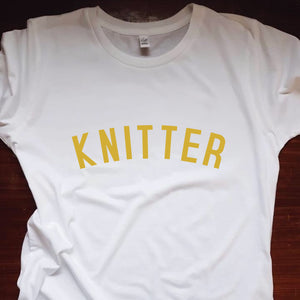 KNITTER T Shirt - Unisex - 100% Organic Fairtrade Cotton - Original