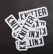 Load image into Gallery viewer, Stickers - KNITTER YARNIVORE CROCHETER MAKER STITCHER CRAFTER