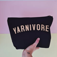 Load image into Gallery viewer, YARNIVORE Project Bag - Cotton Zip Up Bag